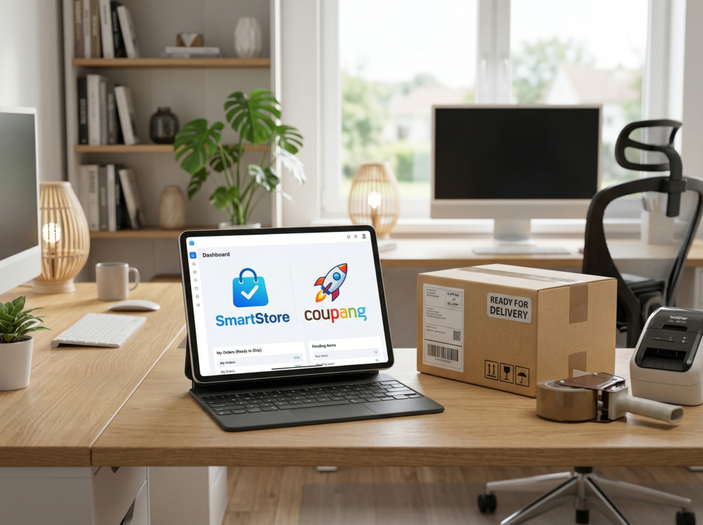 스마트스토어와 쿠팡 비교 이미지