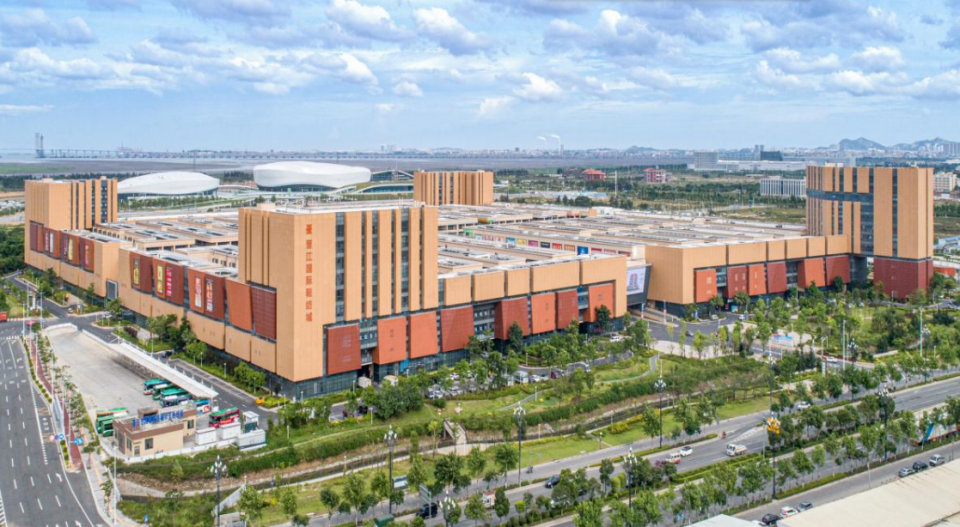 진장 국제 신발 방적 시장 전경